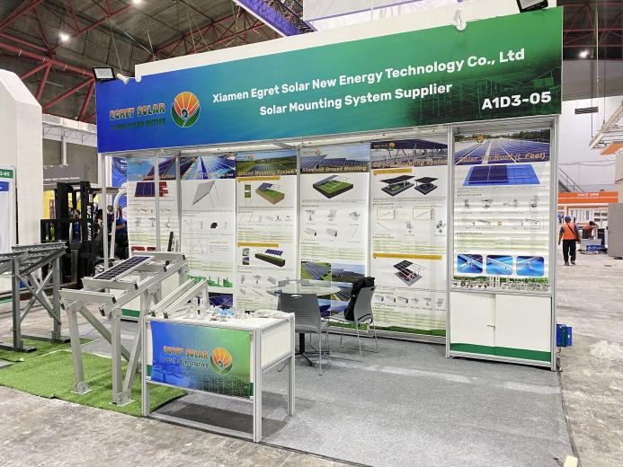 Solárna montážna konzola Egret svieti na Solartech Indonesia 2026