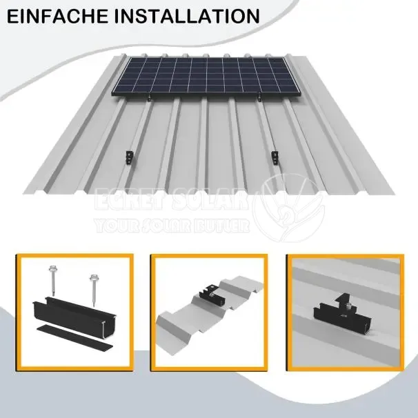 Solar Black U Rail System súprava